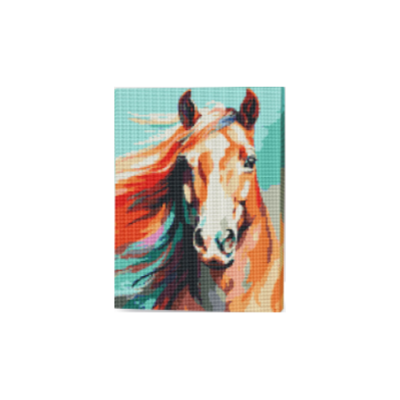 KIT DIAMOND PAINTING CON BASTIDOR CABALLO FÉNIX 30X40